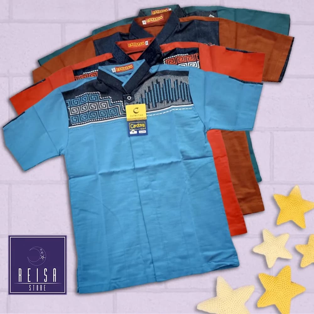 Koko anak tanggung remaja lengan pendek bahan katun